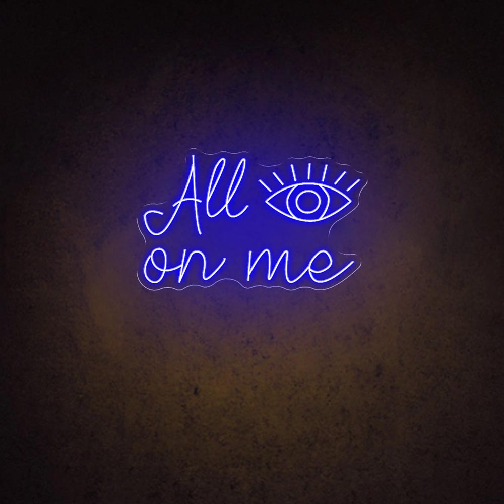 HDJSign - All Eyes on Me Salon Neon Sign HDJ Sign