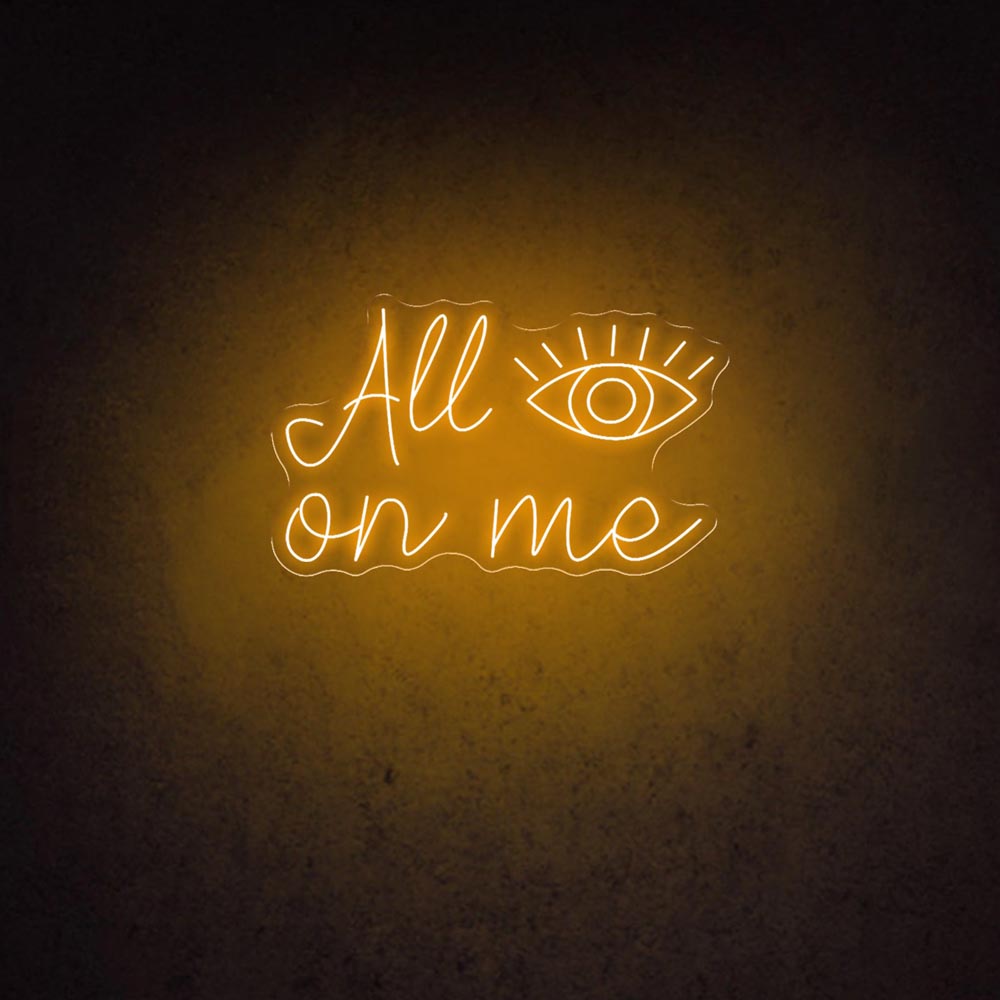 HDJSign - All Eyes on Me Salon Neon Sign HDJ Sign