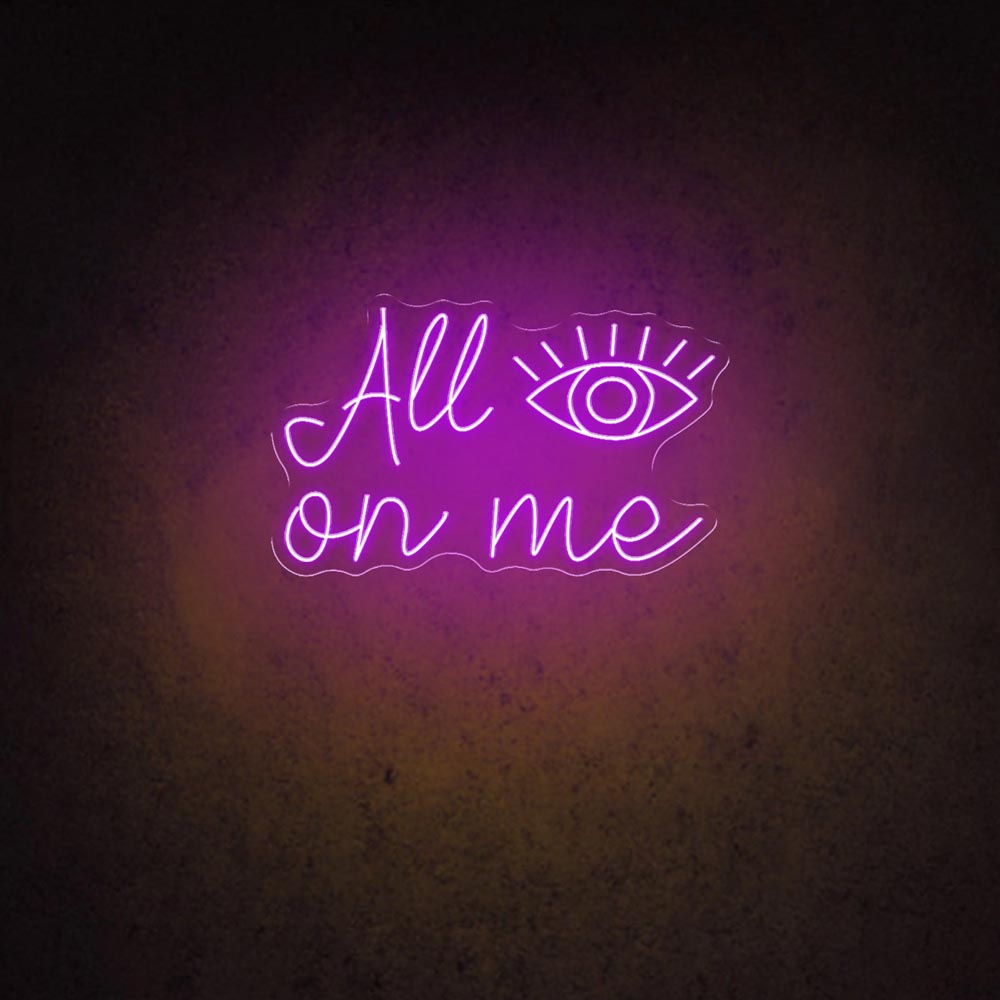 HDJSign - All Eyes on Me Salon Neon Sign HDJ Sign