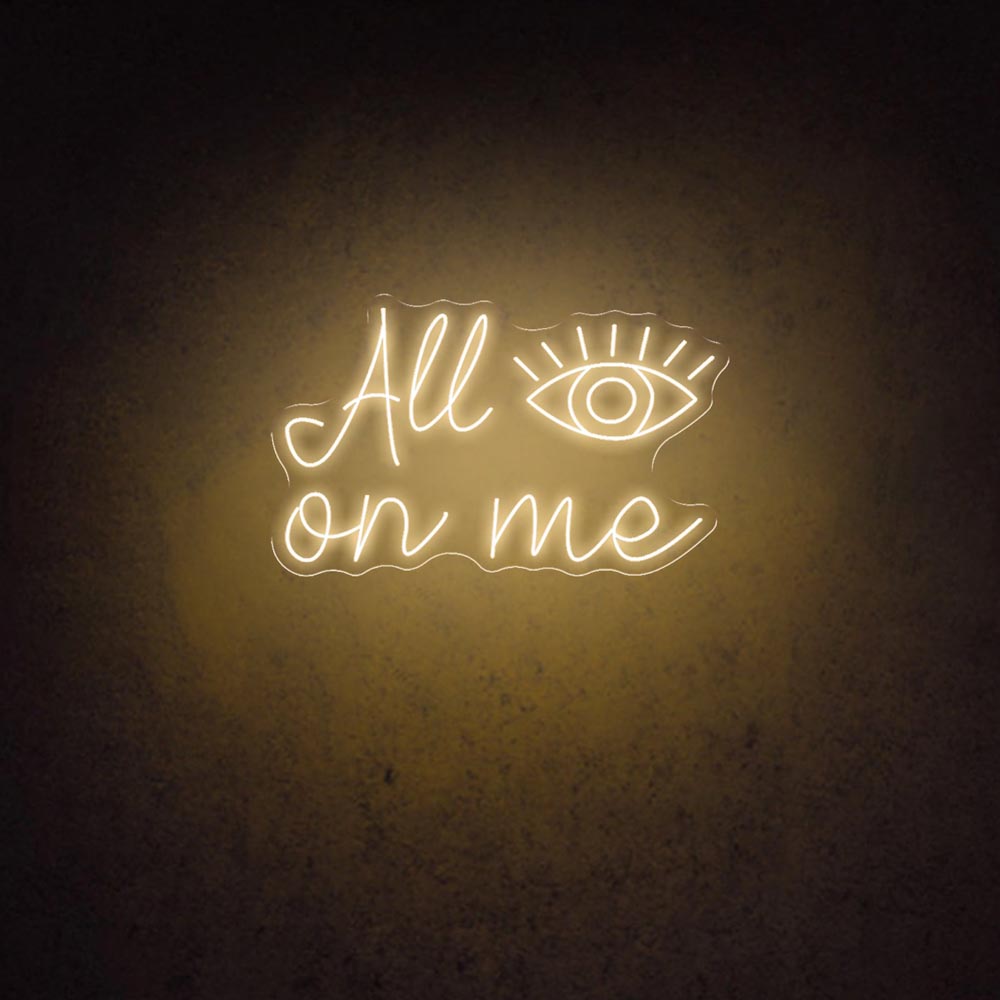 HDJSign - All Eyes on Me Salon Neon Sign HDJ Sign