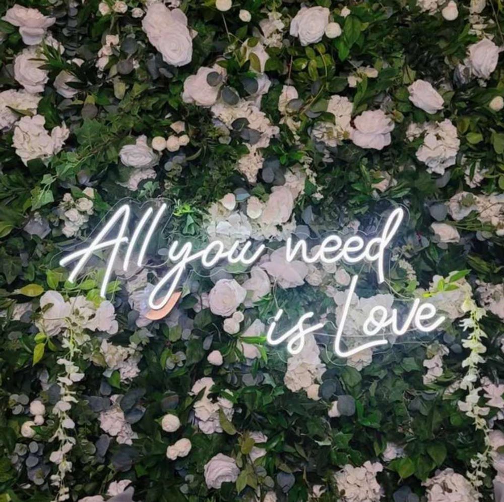 HDJSign - All You Need Is Love Wedding Neon Sign HDJ Sign