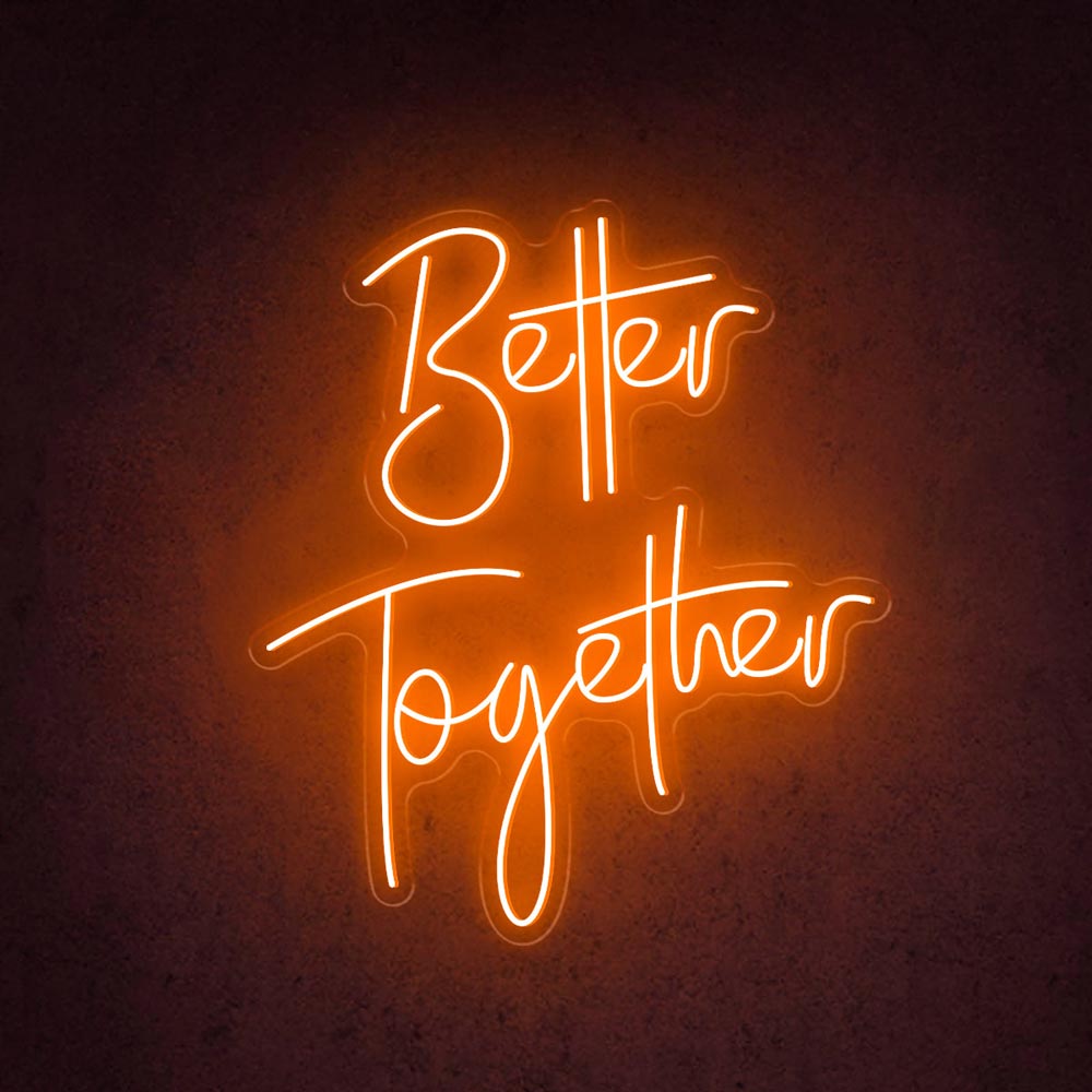 HDJSign - Better Together Wedding Neon Sign HDJ Sign