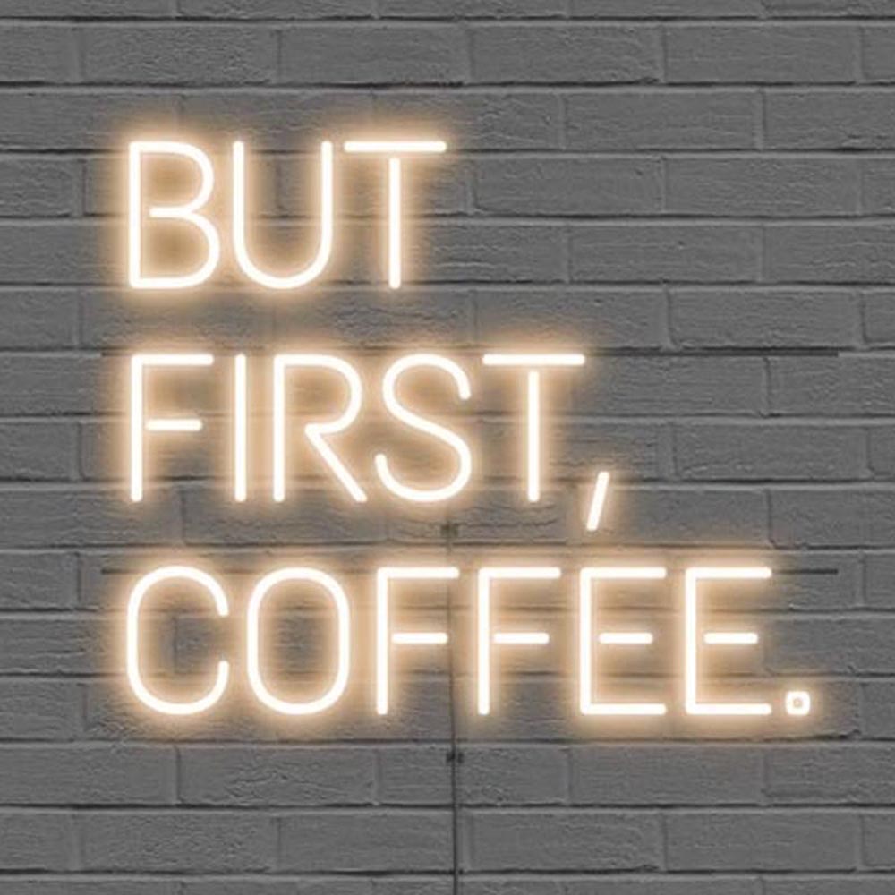 HDJSign - But First, Coffee Business Neon Sign HDJ Sign