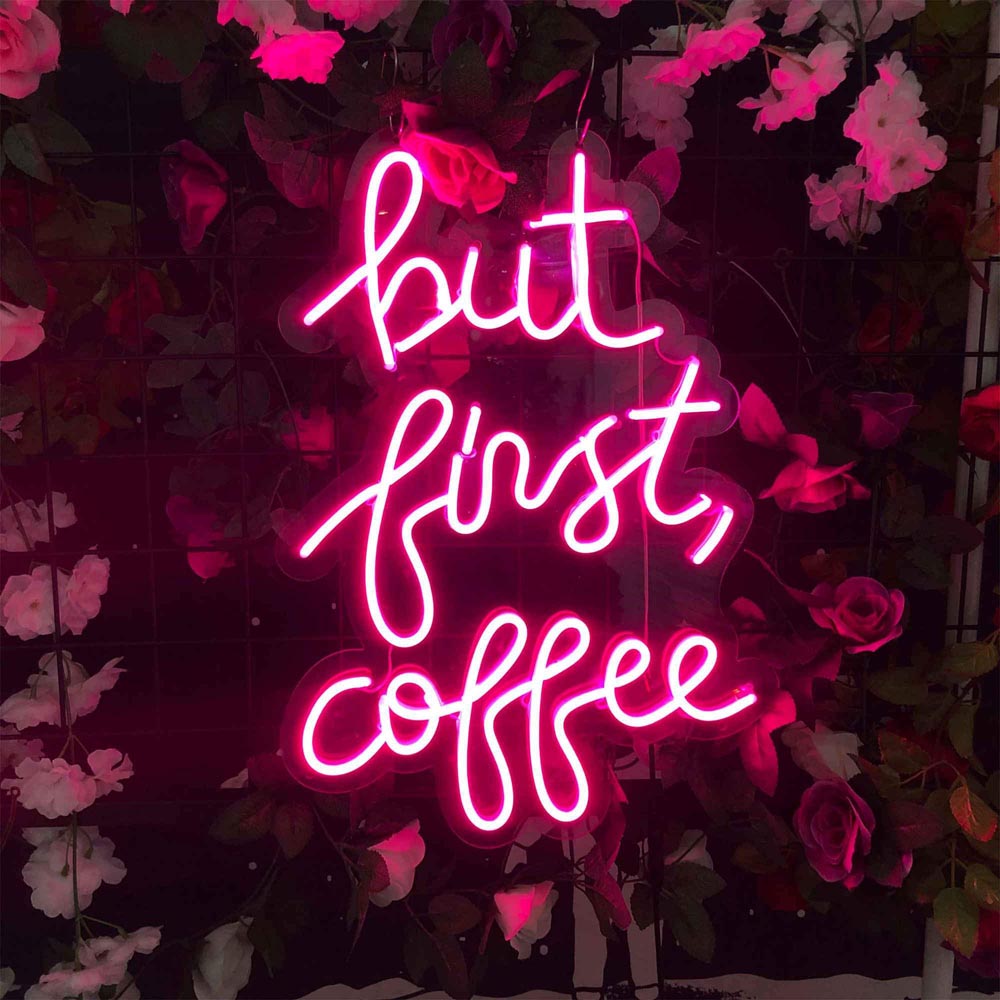 HDJSign - But First, Coffee Business Neon Sign HDJ Sign