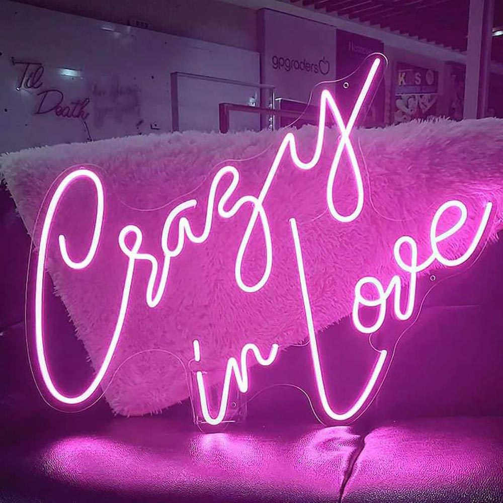 HDJSign - Crazy in Love Wedding Neon Sign HDJ Sign