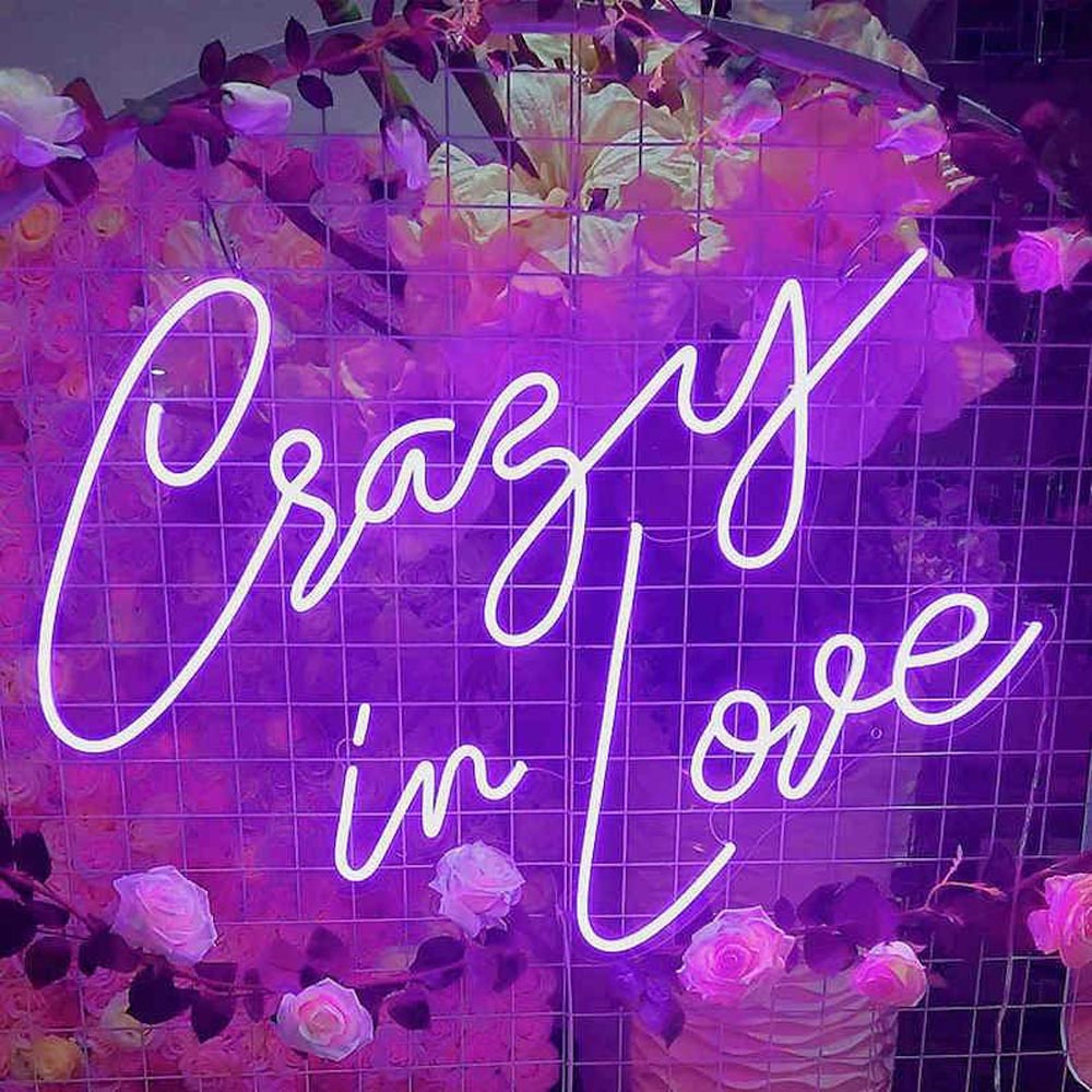 HDJSign - Crazy in Love Wedding Neon Sign HDJ Sign