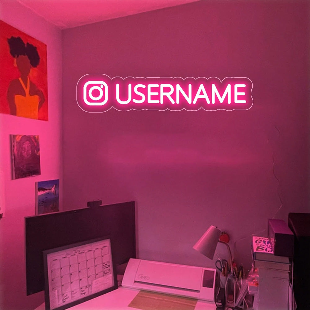 HDJSign - Custom Username Neon Sign HDJ Sign