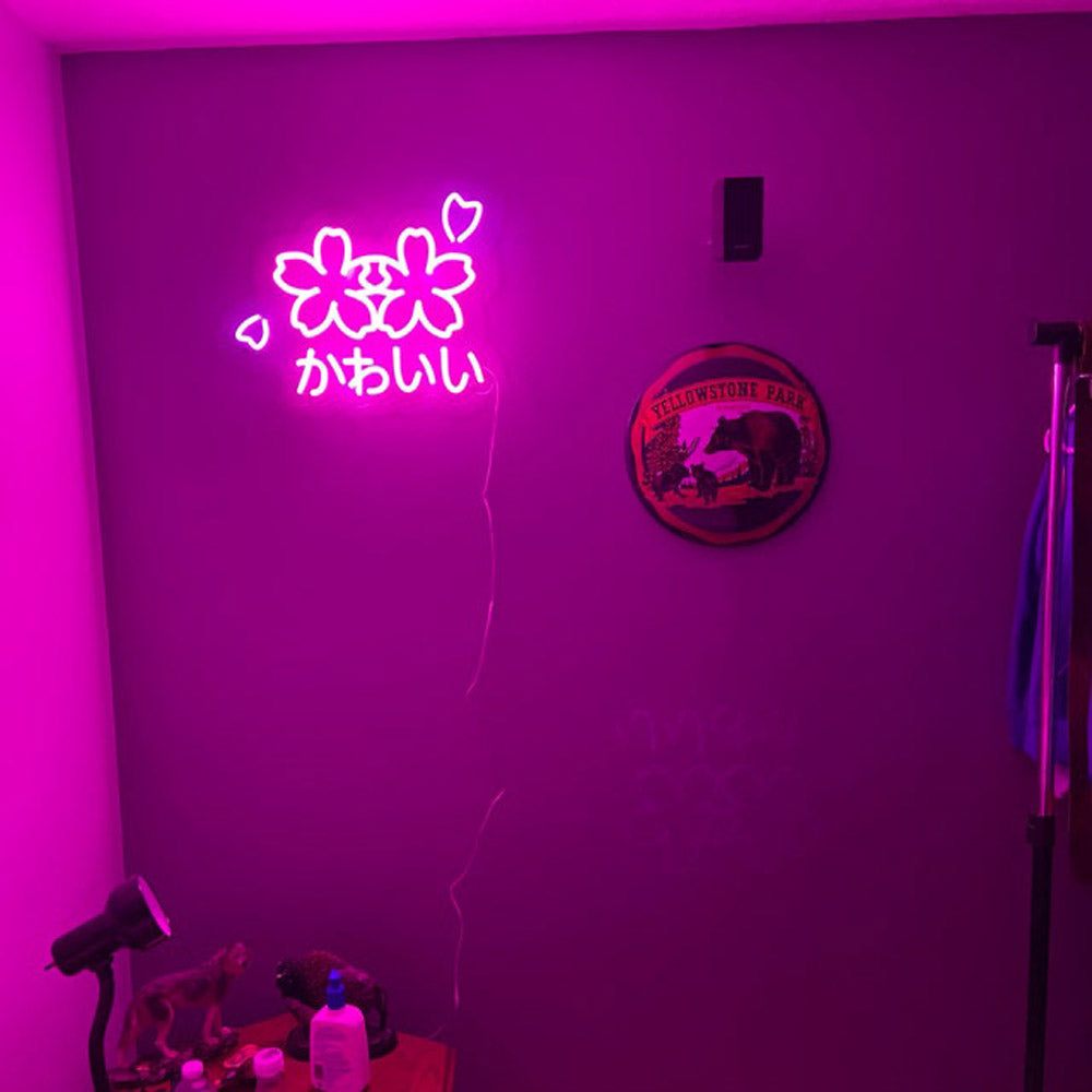 HDJSign - Cute Japanese Sakura かわい い Neon Sign HDJ Sign