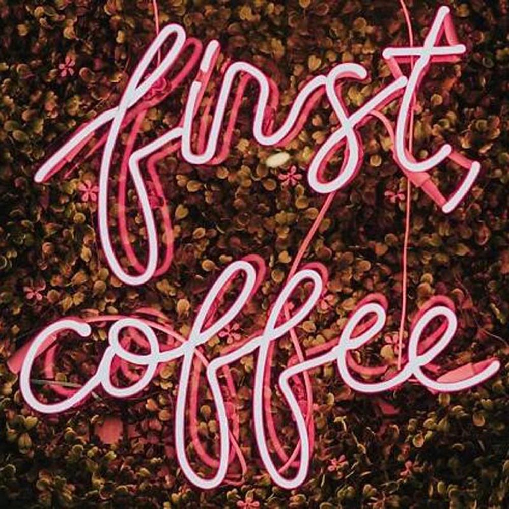 HDJSign - First Coffee Business Neon Sign HDJ Sign