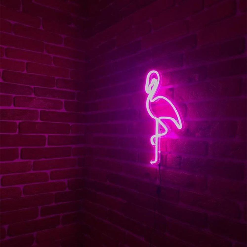 HDJSign - Flamingo Home Neon light HDJ Sign