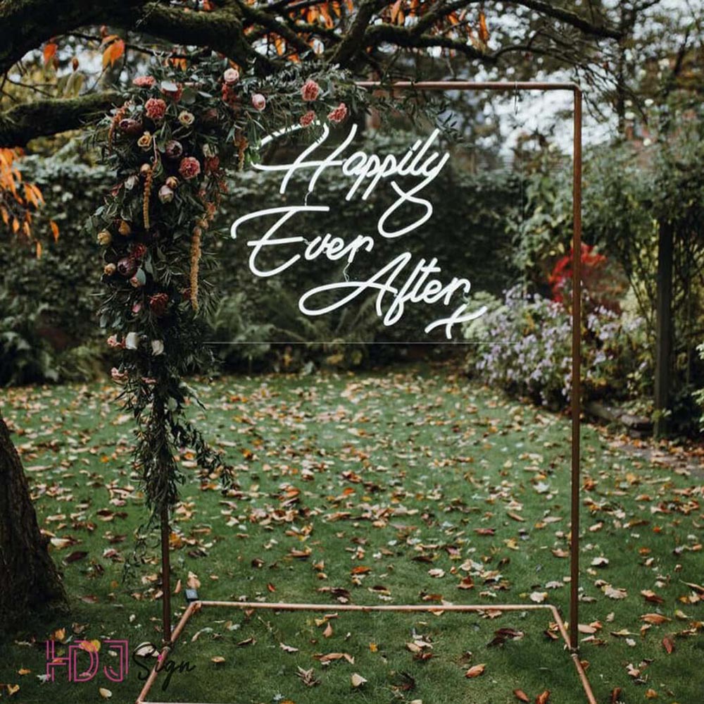 HDJSign - Happily Ever After Wedding Neon Sign HDJ Sign