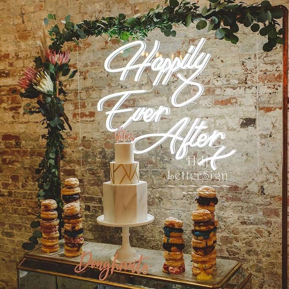 HDJSign - Happily Ever After Wedding Neon Sign HDJ Sign