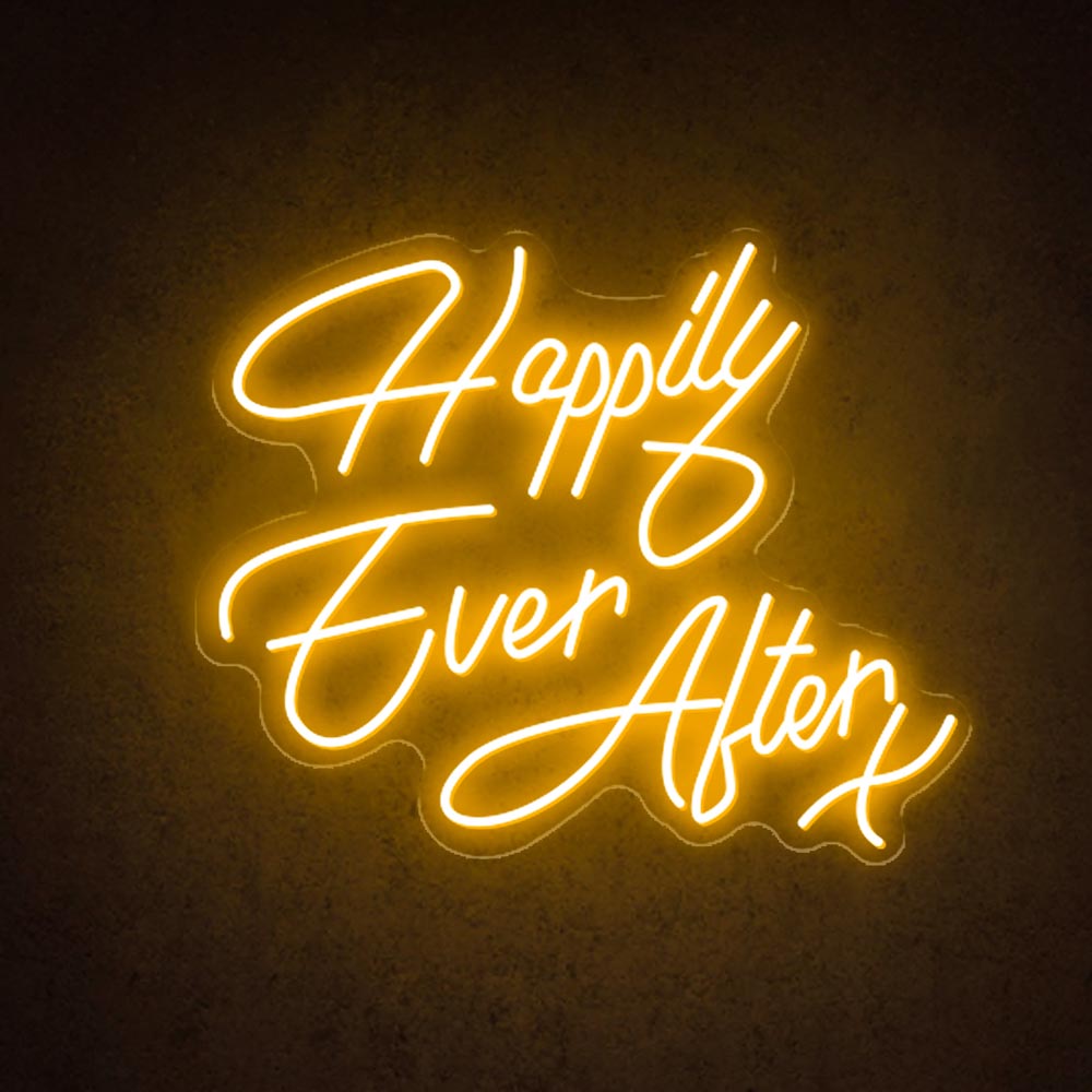 HDJSign - Happily Ever After Wedding Neon Sign HDJ Sign