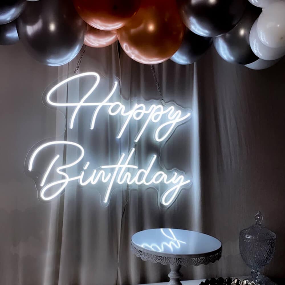 HDJSign - Happy Birthday Neon Sign HDJ Sign