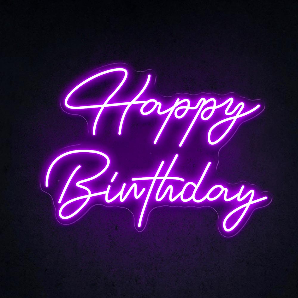 HDJSign - Happy Birthday Neon Sign HDJ Sign