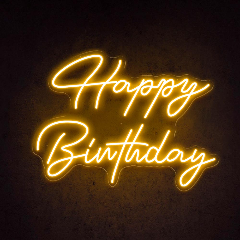 HDJSign - Happy Birthday Neon Sign HDJ Sign