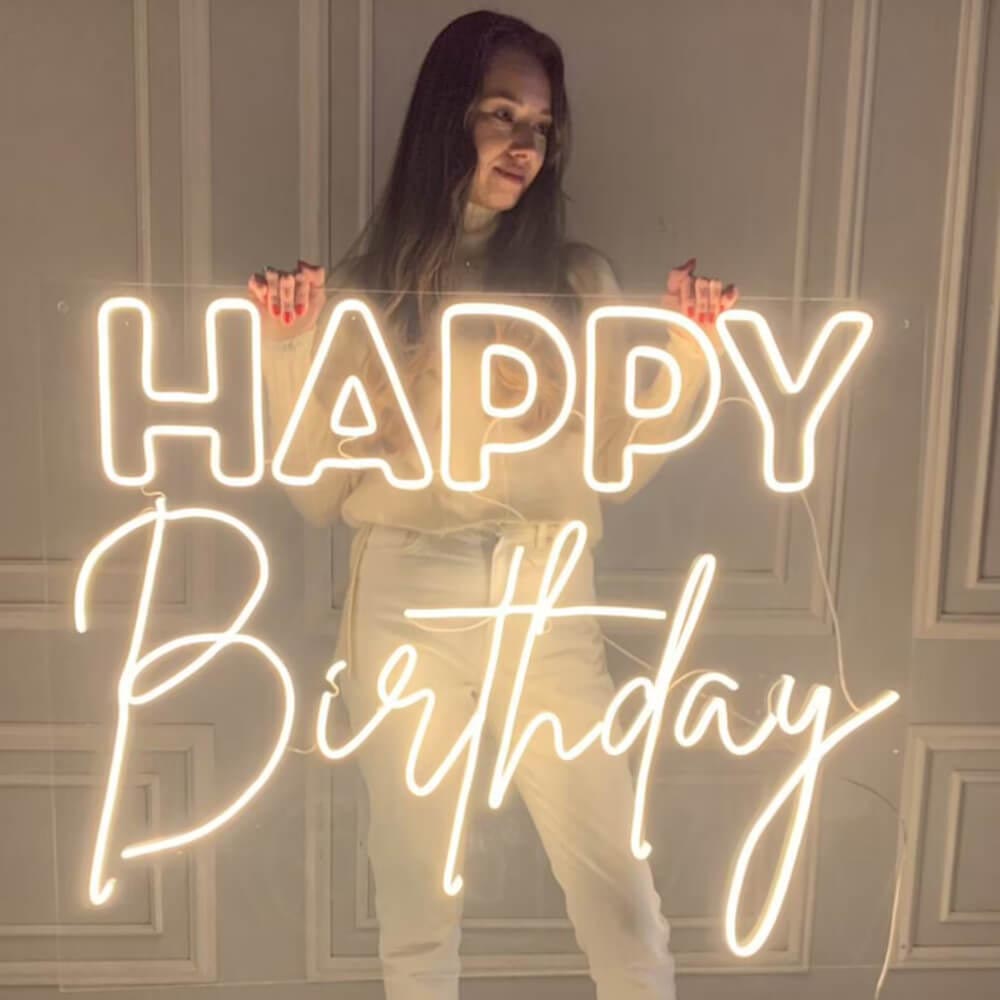 HDJSign - Happy Birthday Neon Sign HDJ Sign