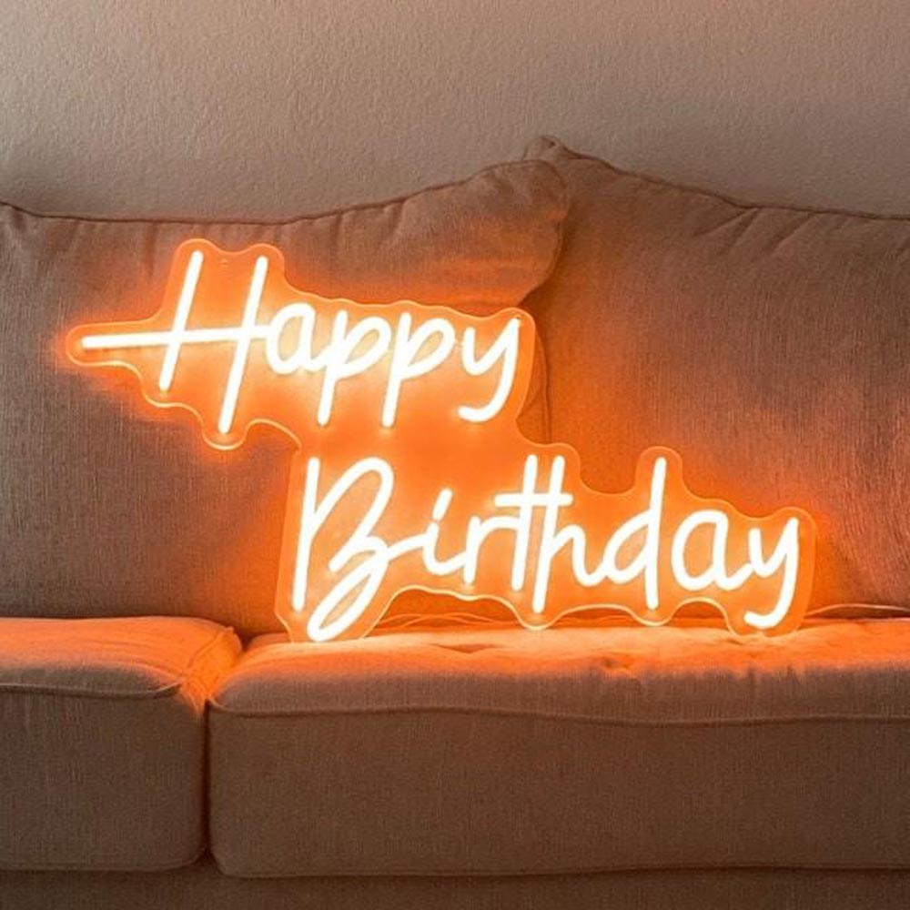 HDJSign - Happy Birthday Neon Sign HDJ Sign