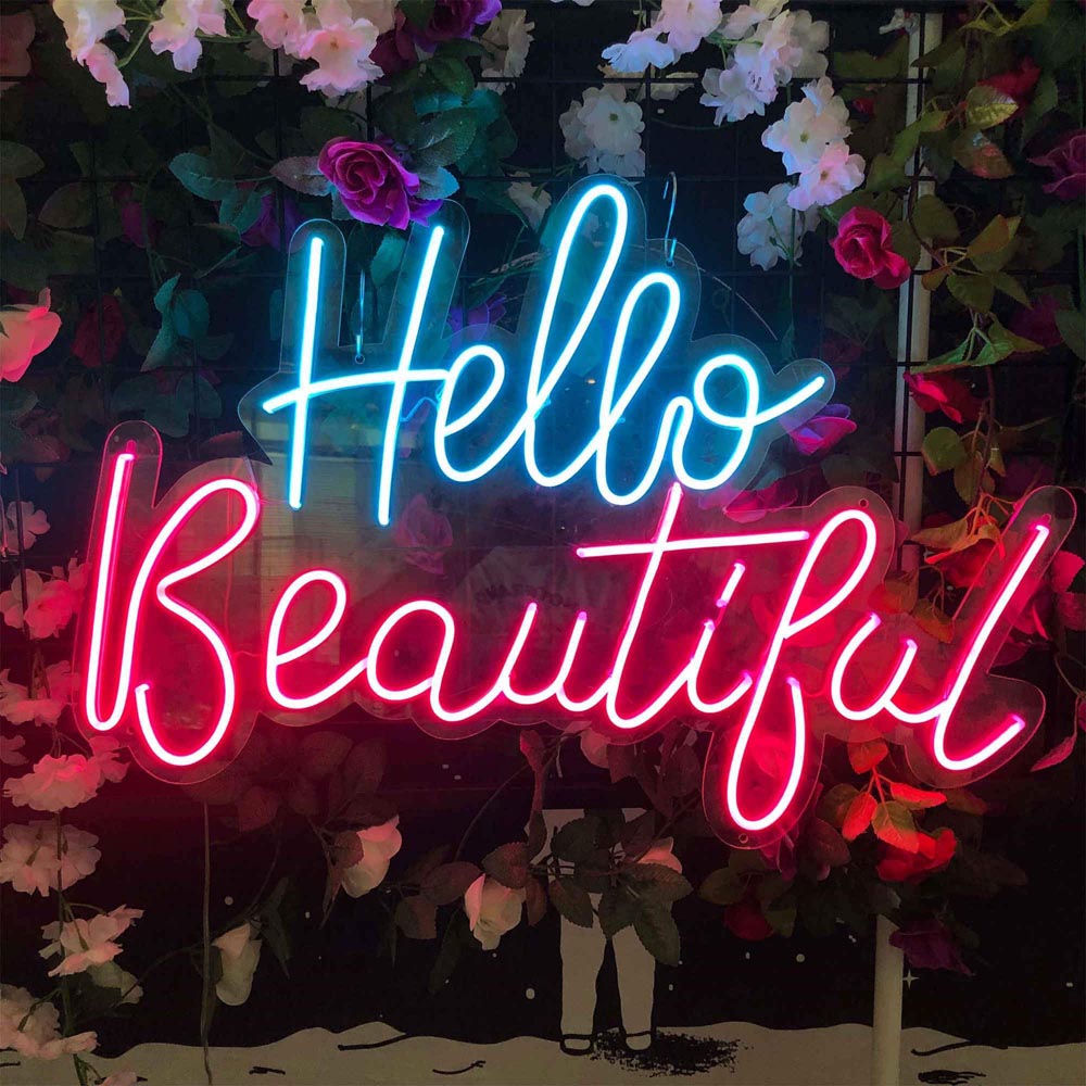 HDJSign - Hello Beautiful Salon Neon Sign HDJ Sign