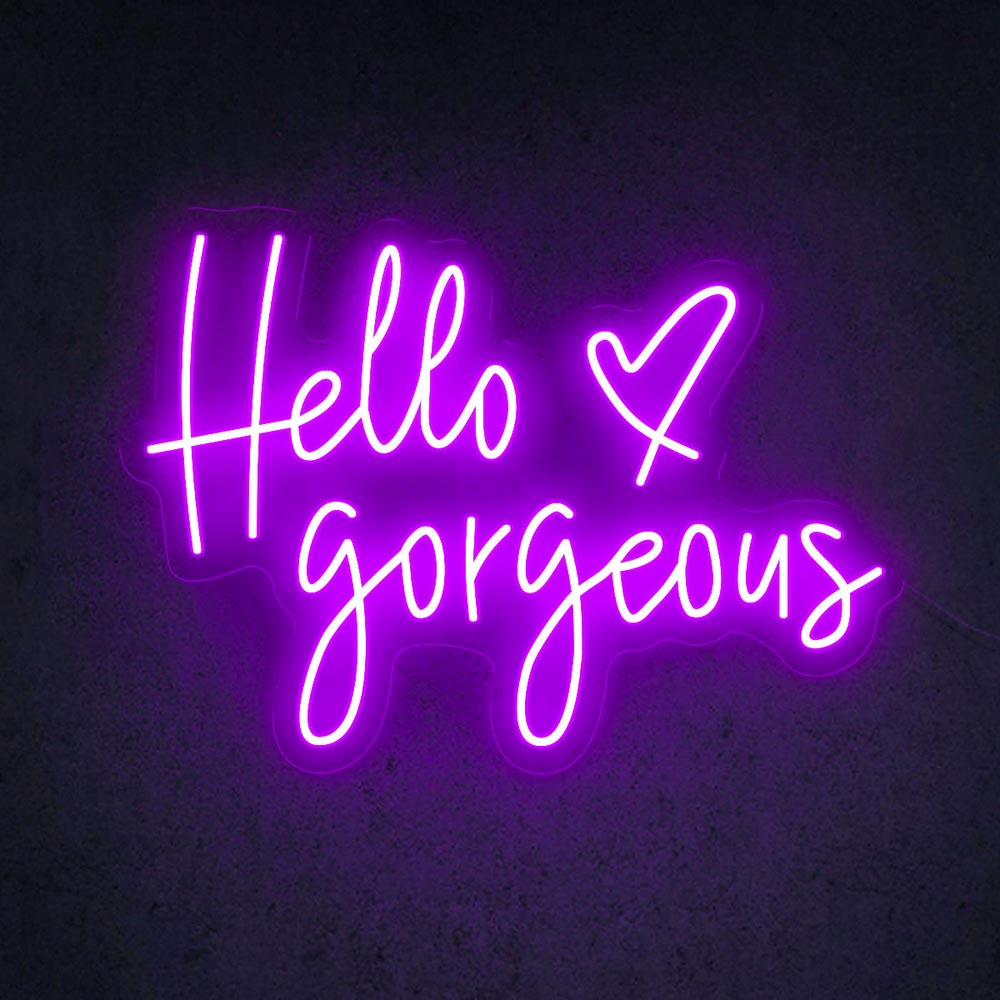 HDJSign - Hello Gorgeous Salon Neon Sign HDJ Sign