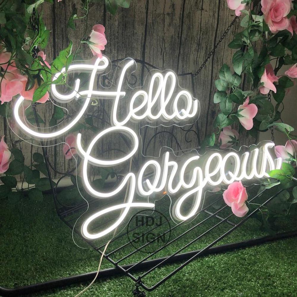 HDJSign - Hello Gorgeous Salon Neon Sign HDJ Sign