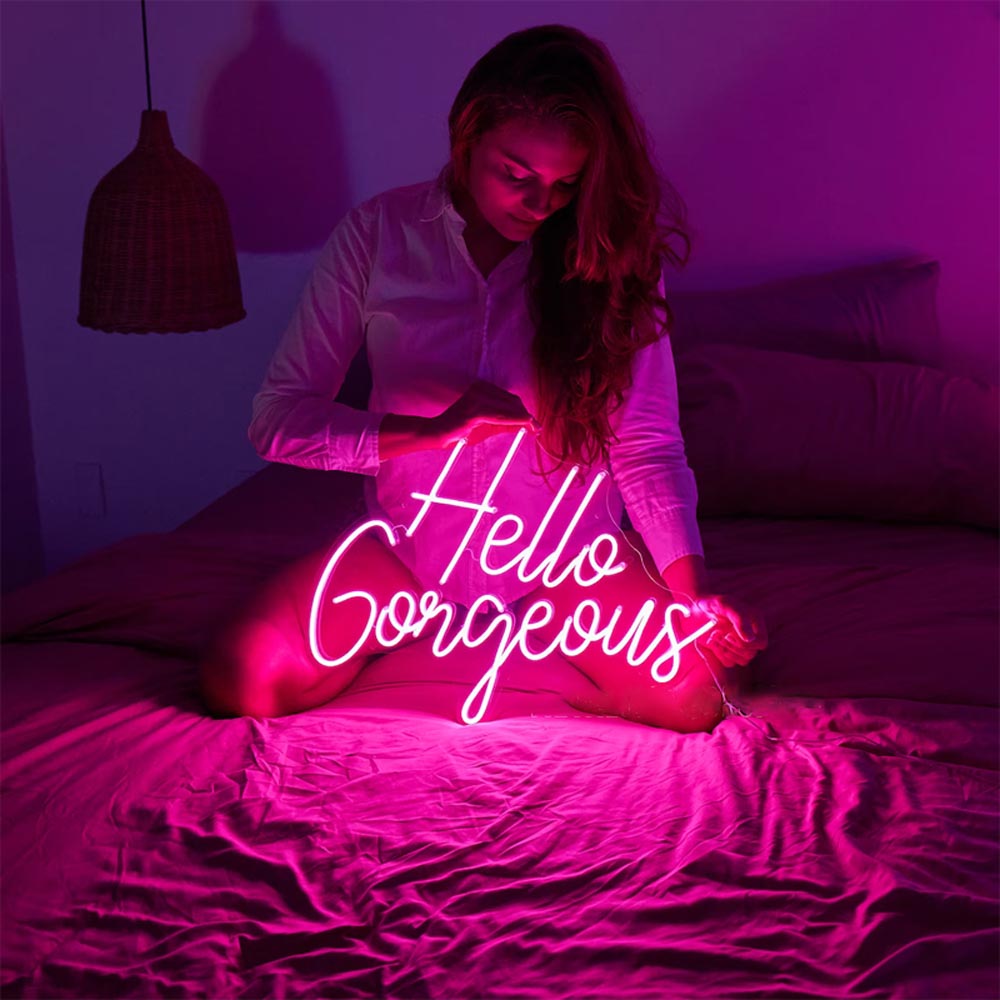 HDJSign - Hello Gorgeous Salon Neon Sign HDJ Sign