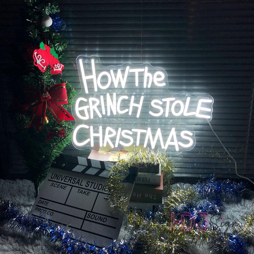 HDJSign - How The Grinch Stole Christmas Holiday Neon Sign HDJ Sign