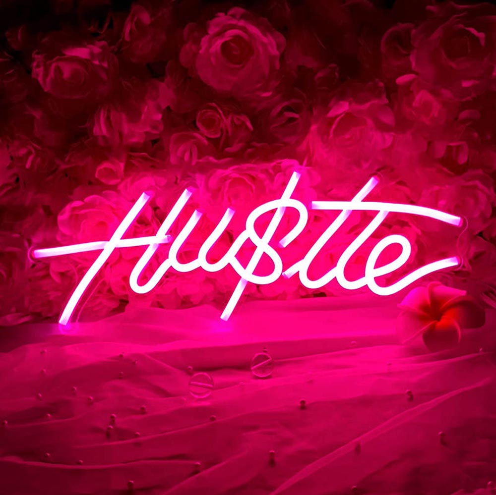 HDJSign - Hustle Word Neon Sign HDJ Sign