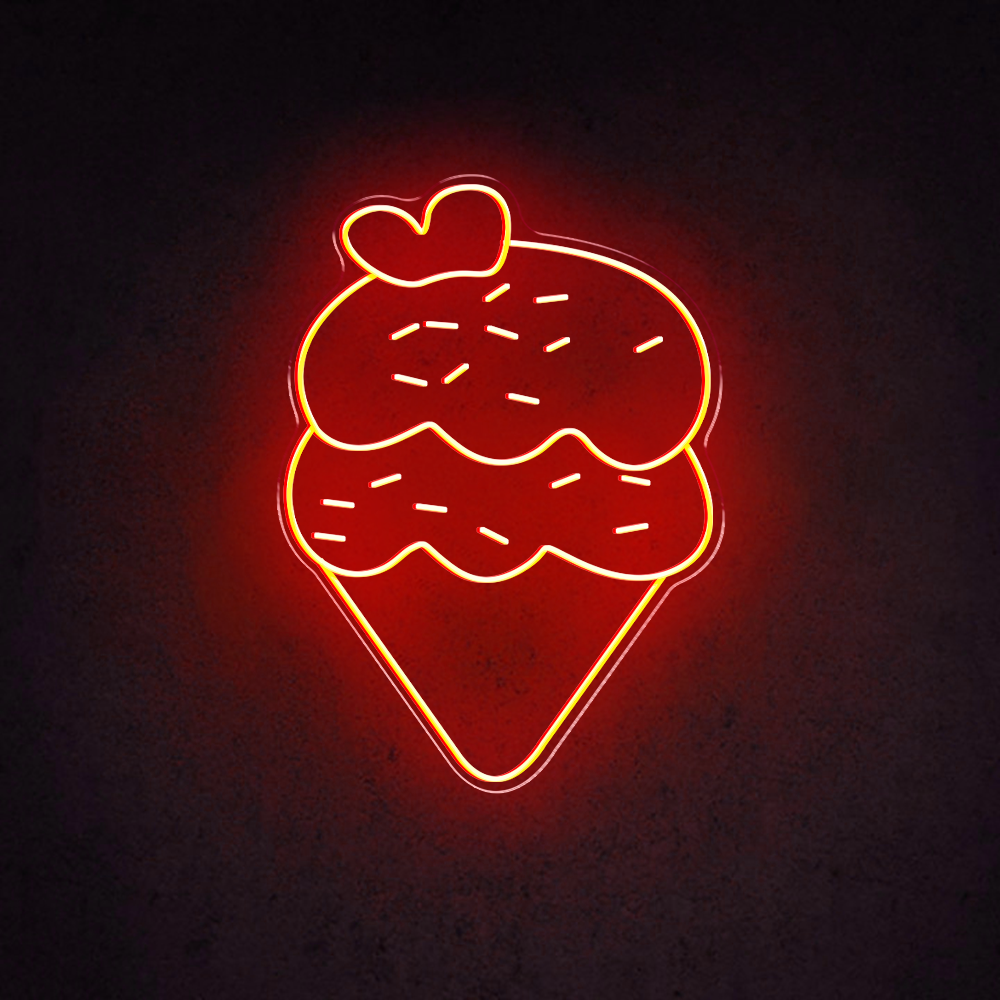 HDJSign - Ice Cream Business Neon Sign HDJ Sign