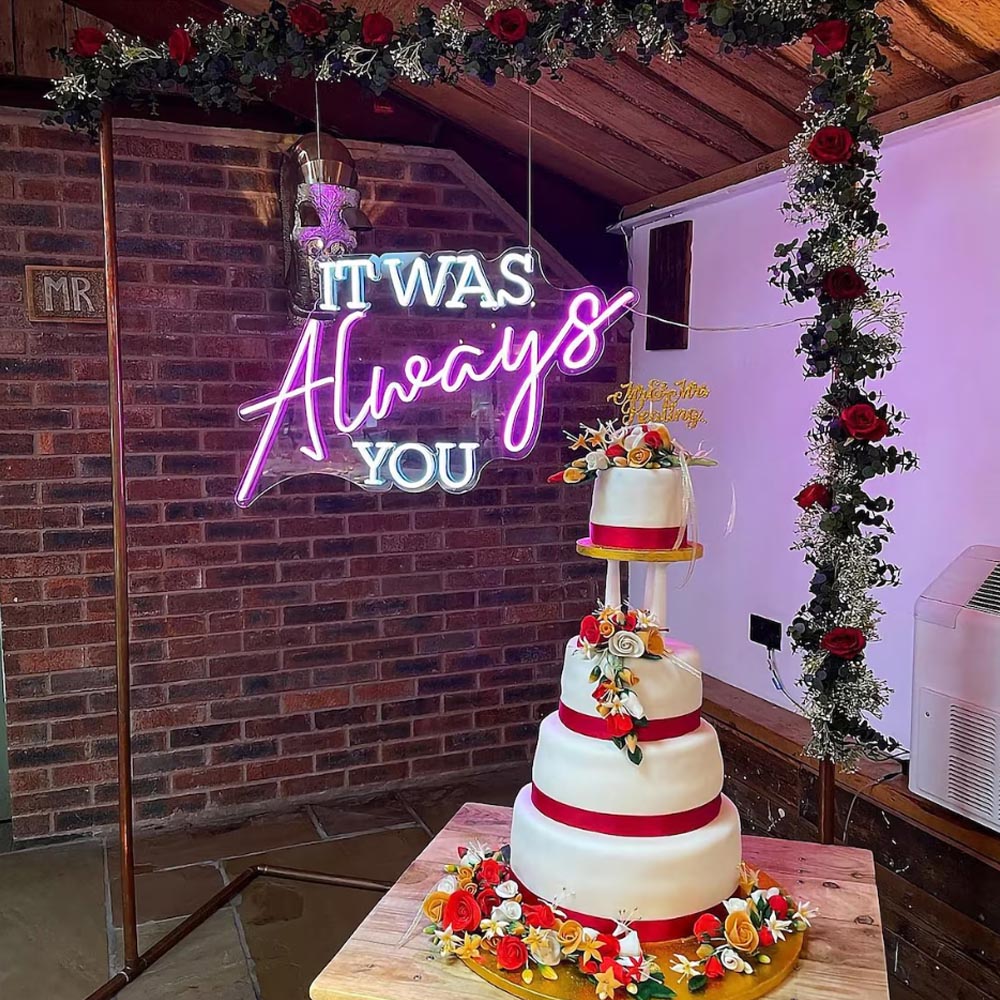 HDJSign - It Was Always You Wedding Neon Sign HDJ Sign