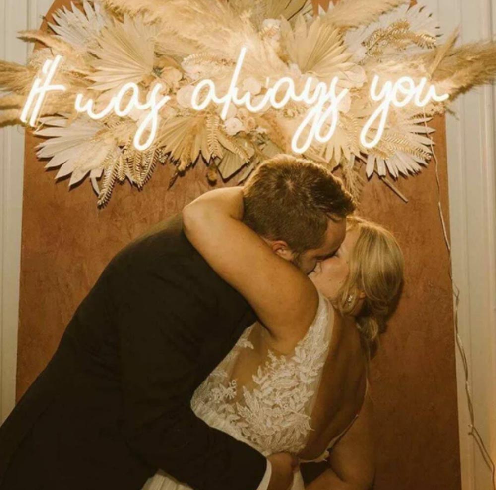 HDJSign - It Was Always You Wedding Neon Sign HDJ Sign