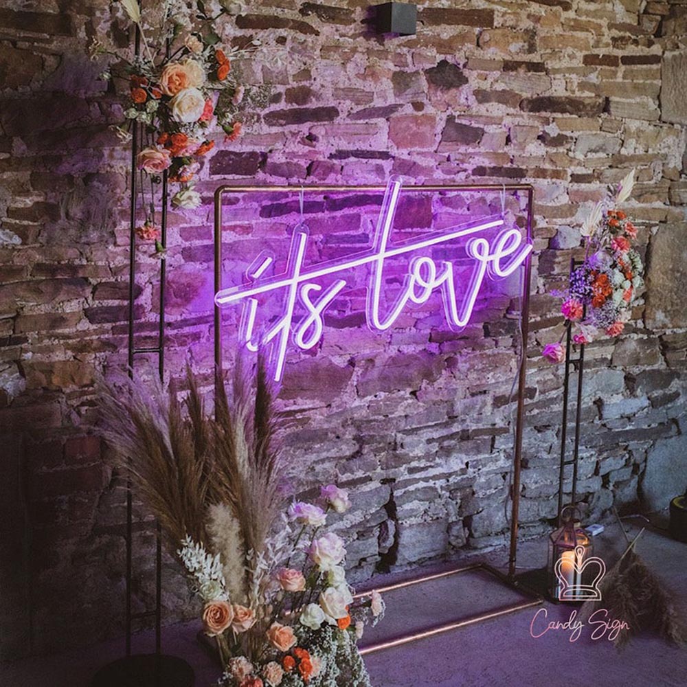 HDJSign - It's Love Wedding Neon Sign HDJ Sign