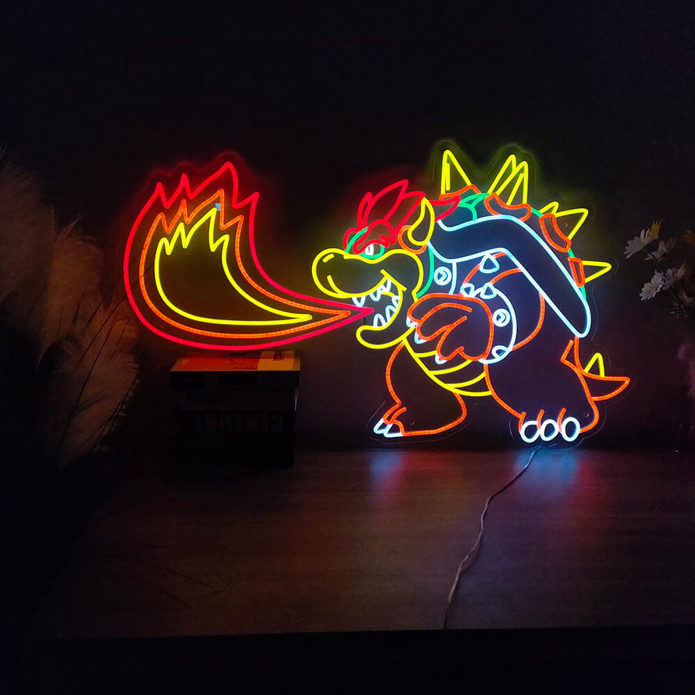 HDJSign - King Koopa Game Neon Sign HDJ Sign