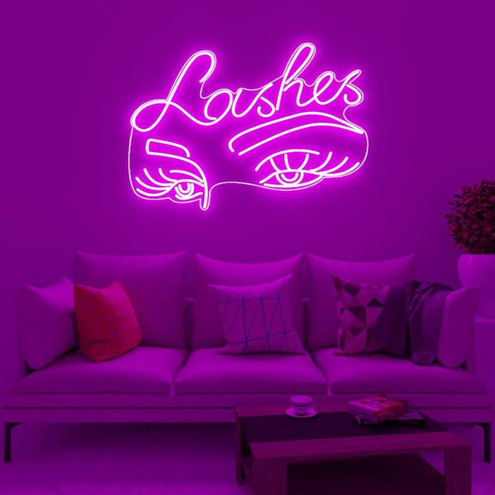 HDJSign - Lashes Salon Neon Sign HDJ Sign