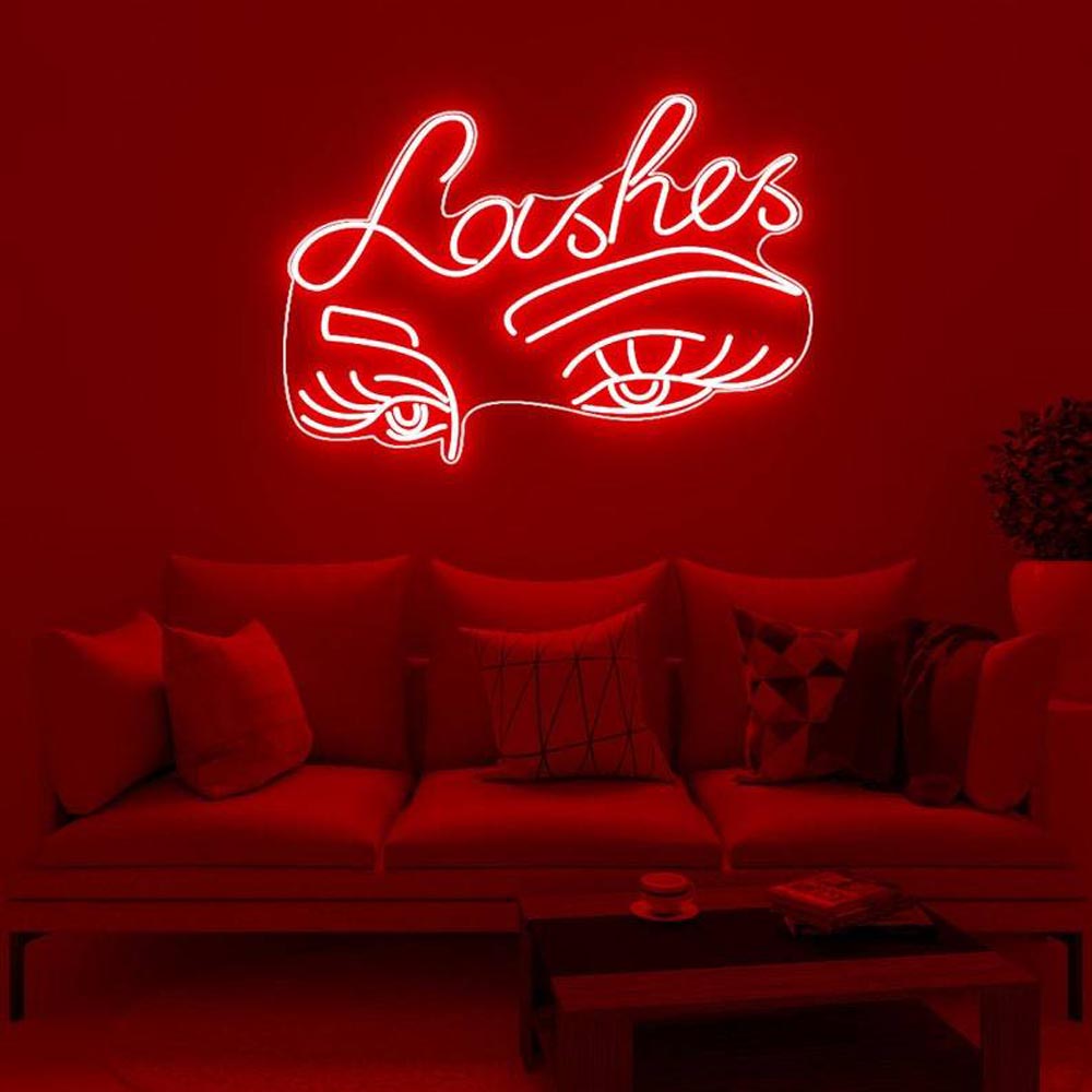 HDJSign - Lashes Salon Neon Sign HDJ Sign