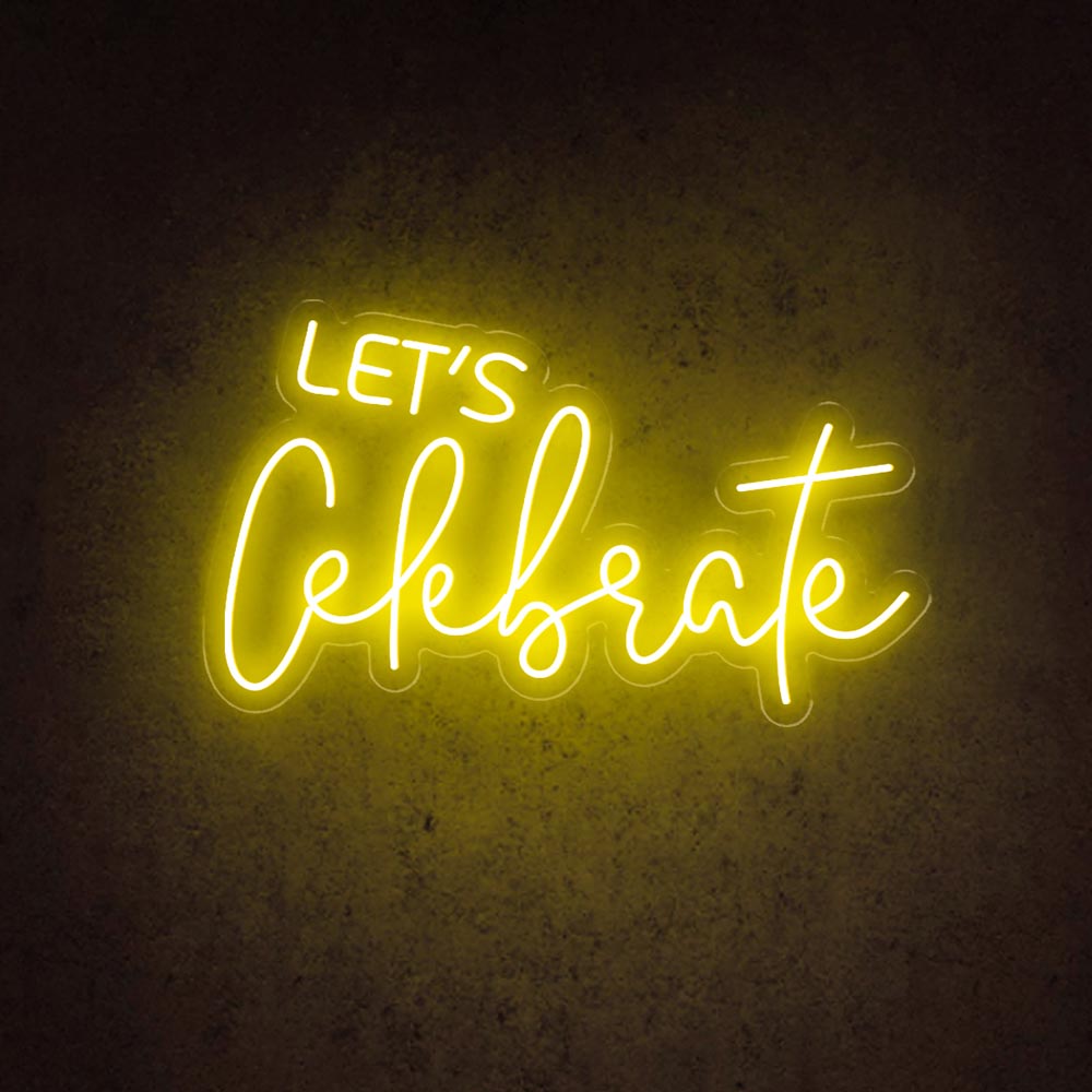 HDJSign - Let's Celebrate Party Neon Sign HDJ Sign