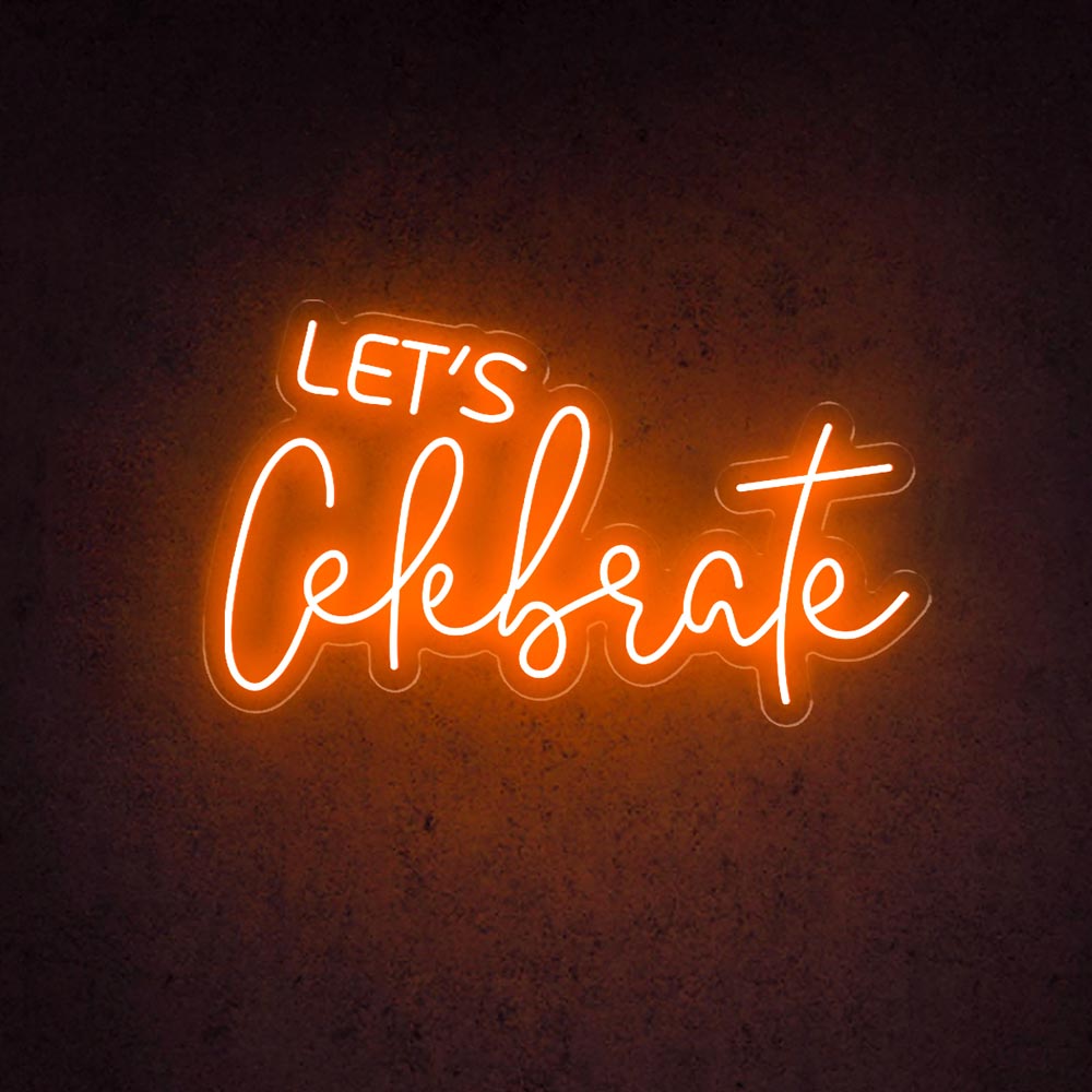 HDJSign - Let's Celebrate Party Neon Sign HDJ Sign