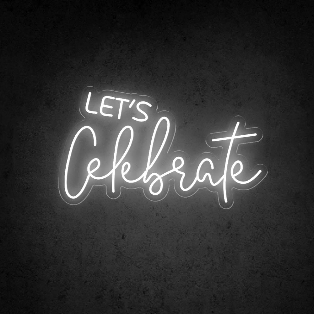 HDJSign - Let's Celebrate Party Neon Sign HDJ Sign