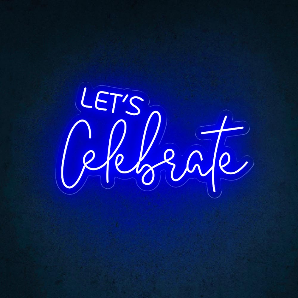 HDJSign - Let's Celebrate Party Neon Sign HDJ Sign