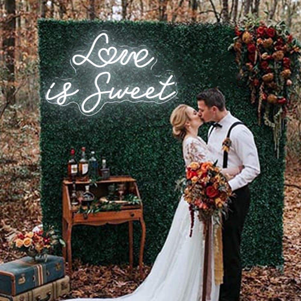 HDJSign - Love Is Sweet Wedding Neon Sign HDJ Sign