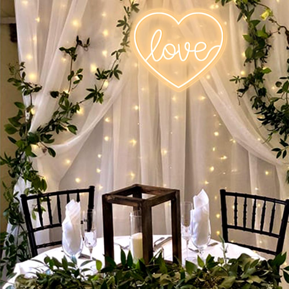 HDJSign - Love Wedding Neon Sign HDJ Sign