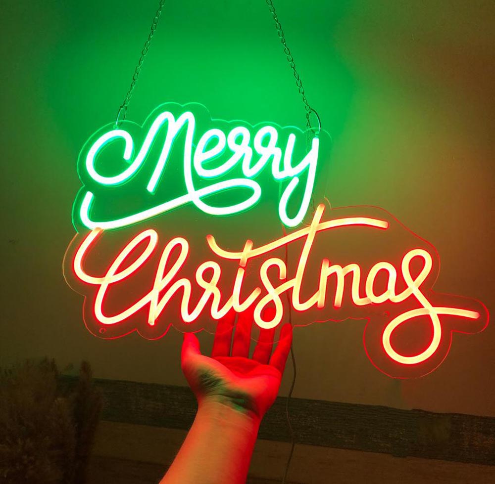 HDJSign - Merry Christmas Holiday Neon Sign HDJ Sign