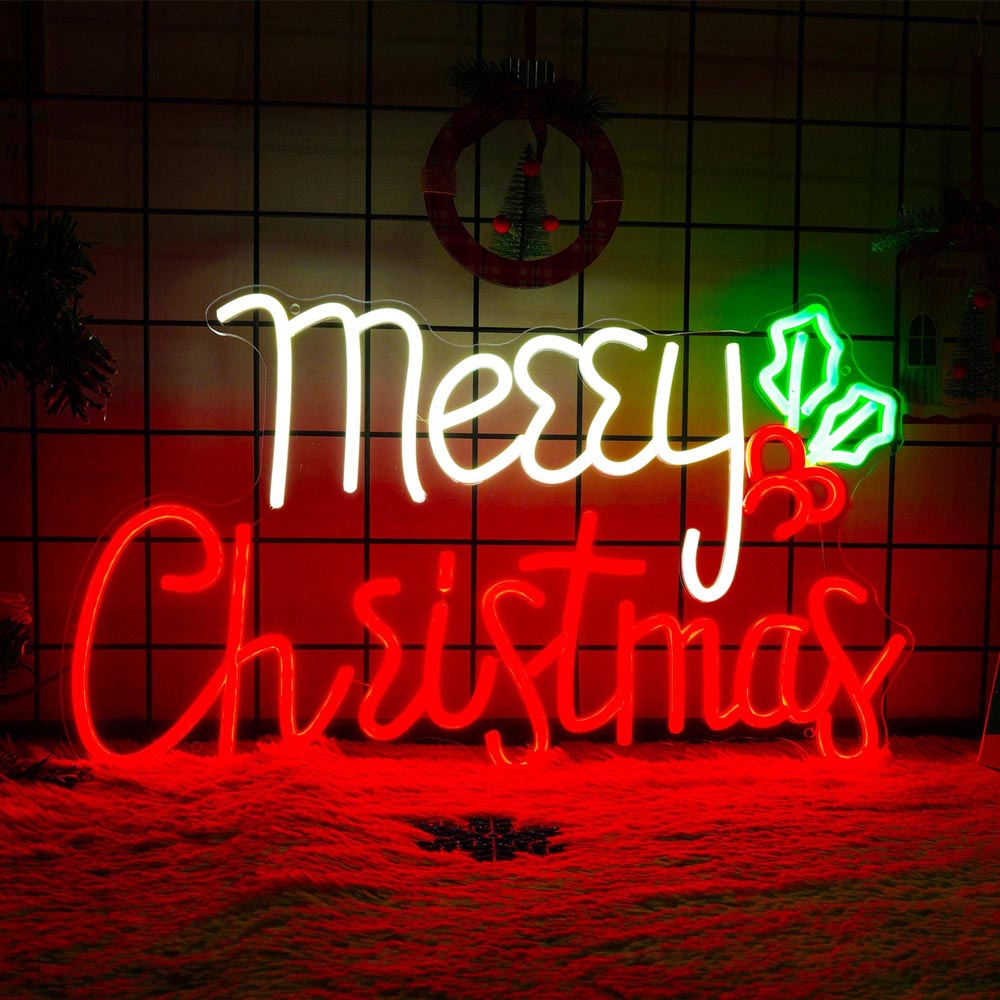 HDJSign - Merry Christmas Holiday Neon Sign HDJ Sign