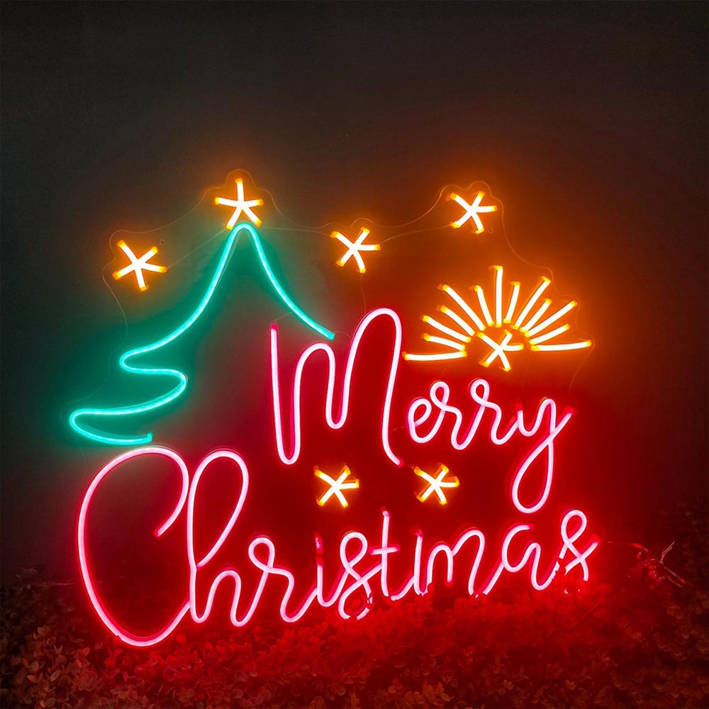 HDJSign - Merry Christmas Holiday Neon Sign HDJ Sign