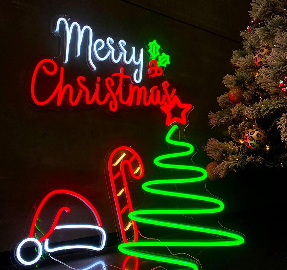 HDJSign - Merry Christmas Holiday Neon Sign HDJ Sign