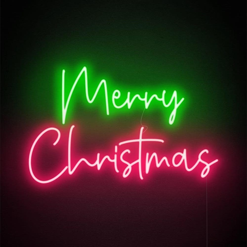 HDJSign - Merry Christmas Holiday Neon Sign HDJ Sign