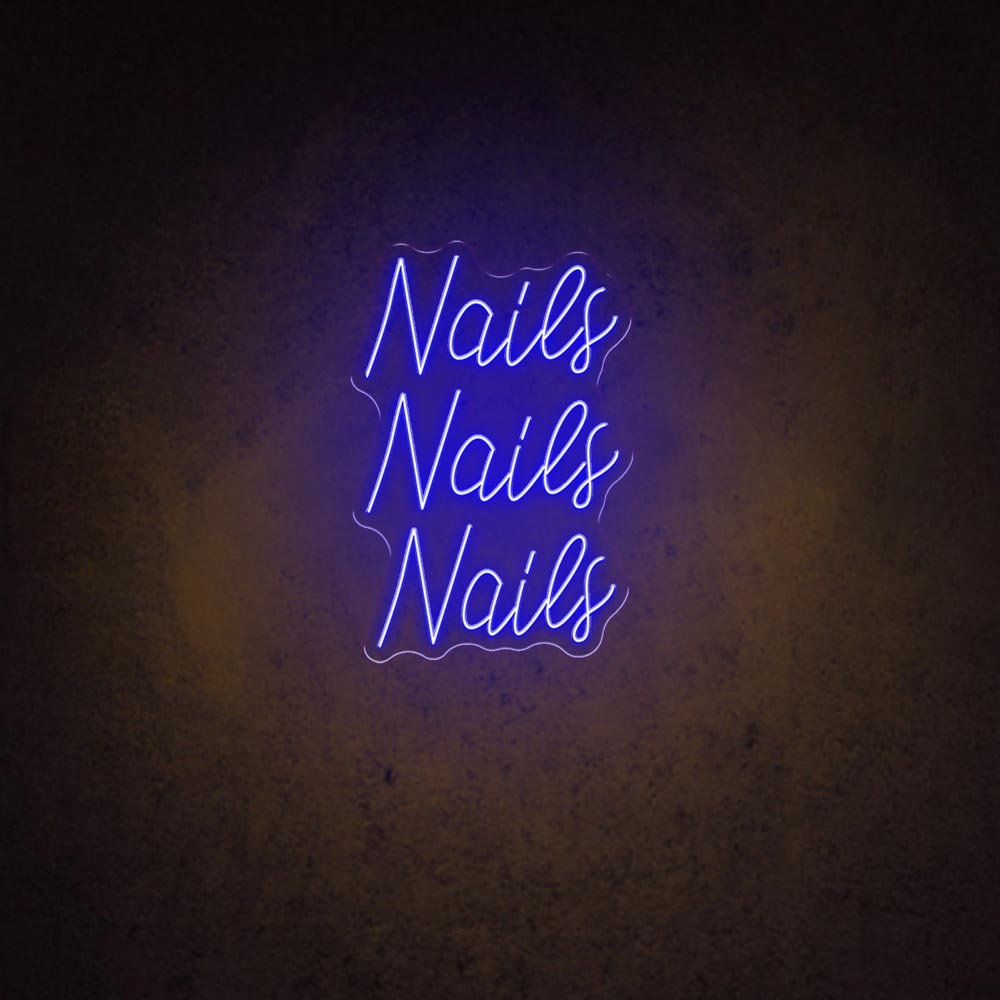 HDJSign - Nails Nails Nails Salon Neon Sign HDJ Sign