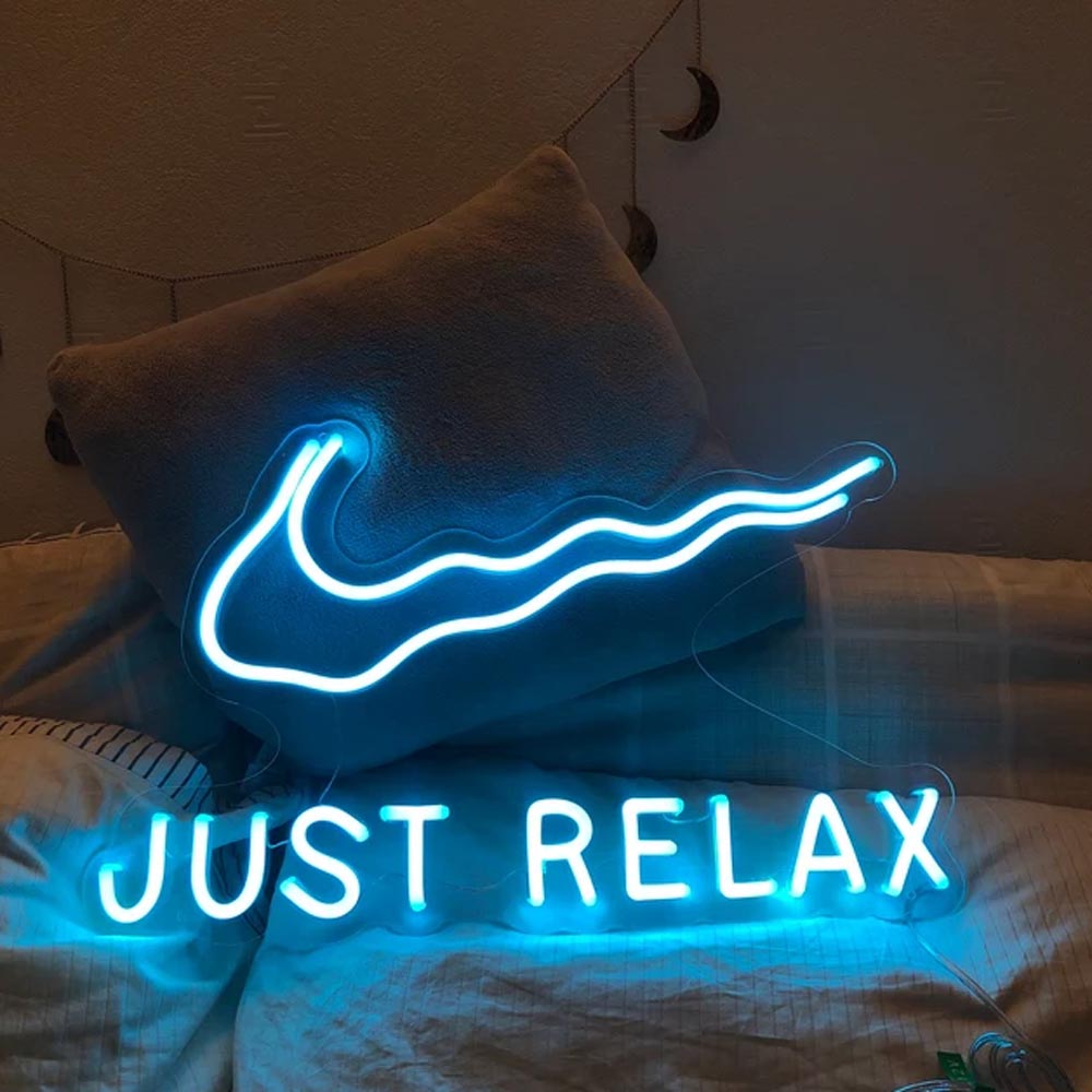 HDJSign - Nike Just Relax Logo Neon Sign HDJ Sign