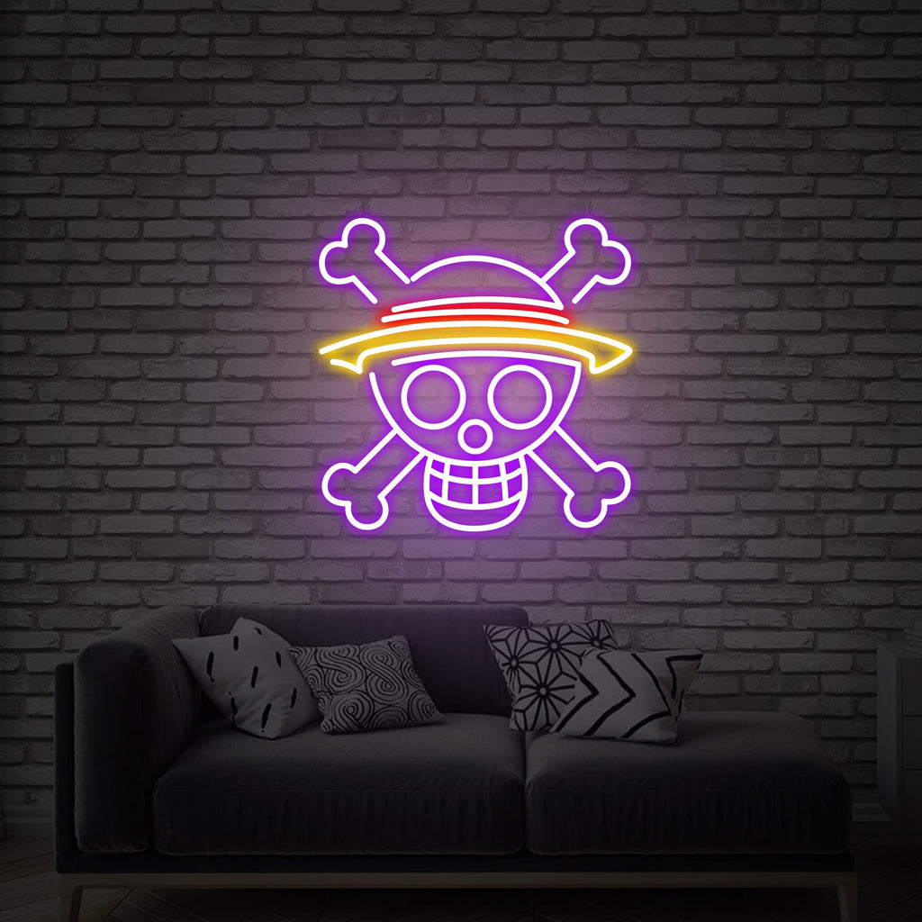 HDJSign - One Piece Skull Anime Neon Sign HDJ Sign