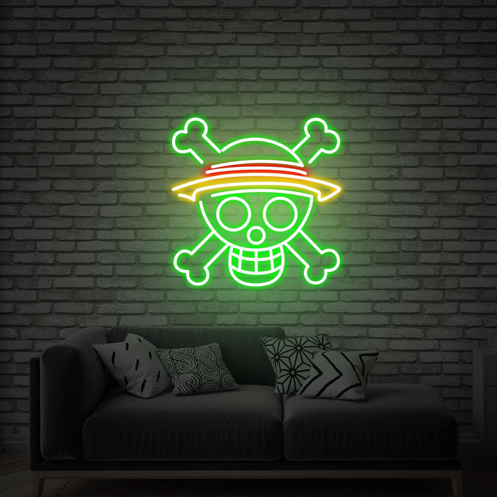 HDJSign - One Piece Skull Anime Neon Sign HDJ Sign